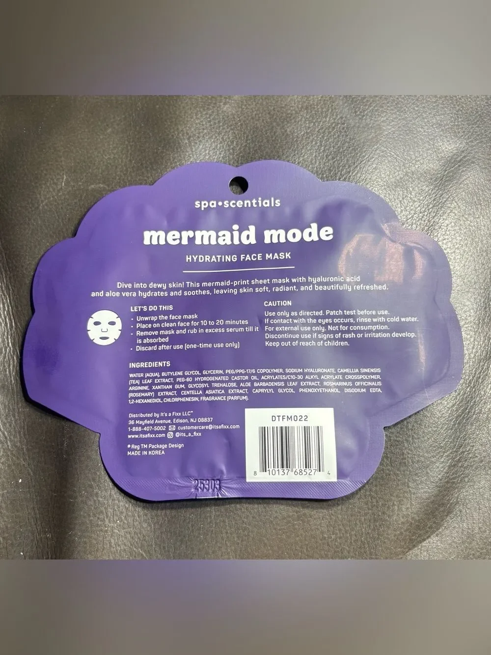 2 New Mermaid Mode Hydrating Face Mask - Pink
